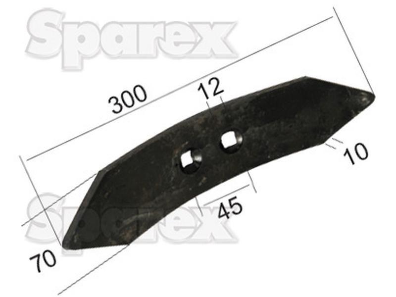 Reversible point 300x70x10mm Hole centres 45mm for Universal