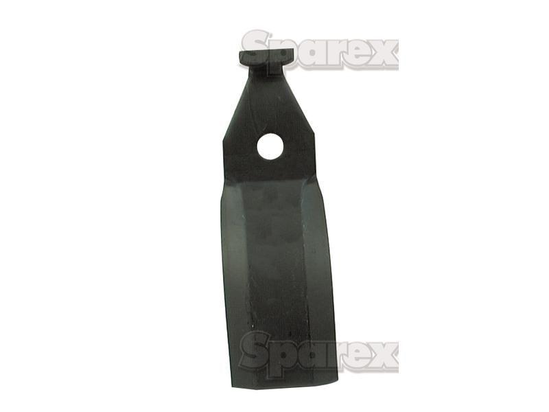 Rotavator Blade Straight - 60x10mm Height: 195mm. Hole centres: mm. Hole Ø: 16.5mm. Replacement for Pegoraro for Pegoraro PEGOLAMA