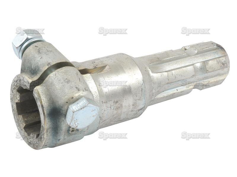 PTO Adaptor - Female spline 1 3/8'' - 6 x Male spline 1 3/8'' - 6 with Clamp Bolt.