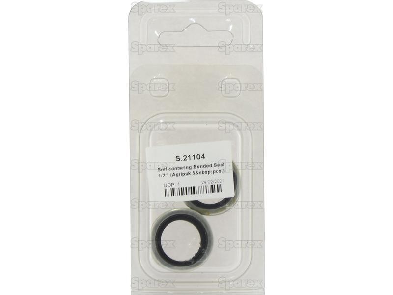 Self centering Bonded Seal 1/2'' mm (Agripak 5 pcs.)