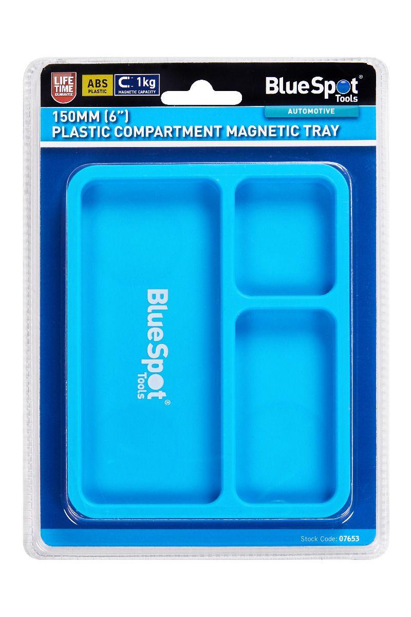 Blue Spot Tools 150mm (6") Plastic Compartmented Magnetic Tray