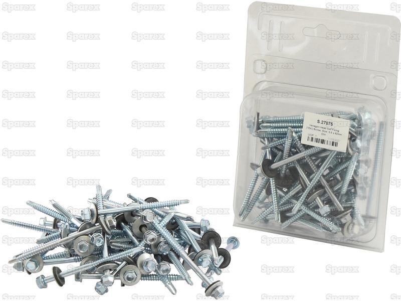Hexagon Head Self Fixing (TEK) Screw, Size: 5.5 x 82mm (Din 7504K)