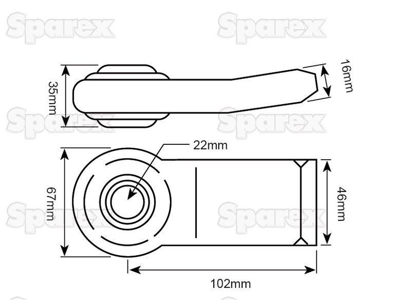 Lower Link Weld On Ball End (Cat. 1)