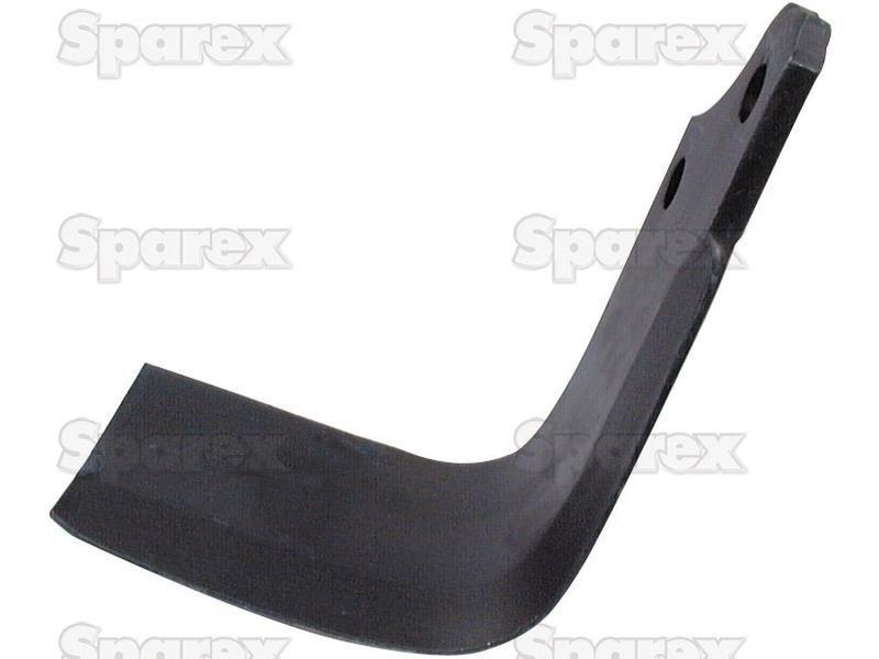 Rotavator Blade Square RH 80x8mm Height: 215mm. Hole centres: 56mm. Hole Ø: 14.5mm. Replacement for Maschio for Maschio SC