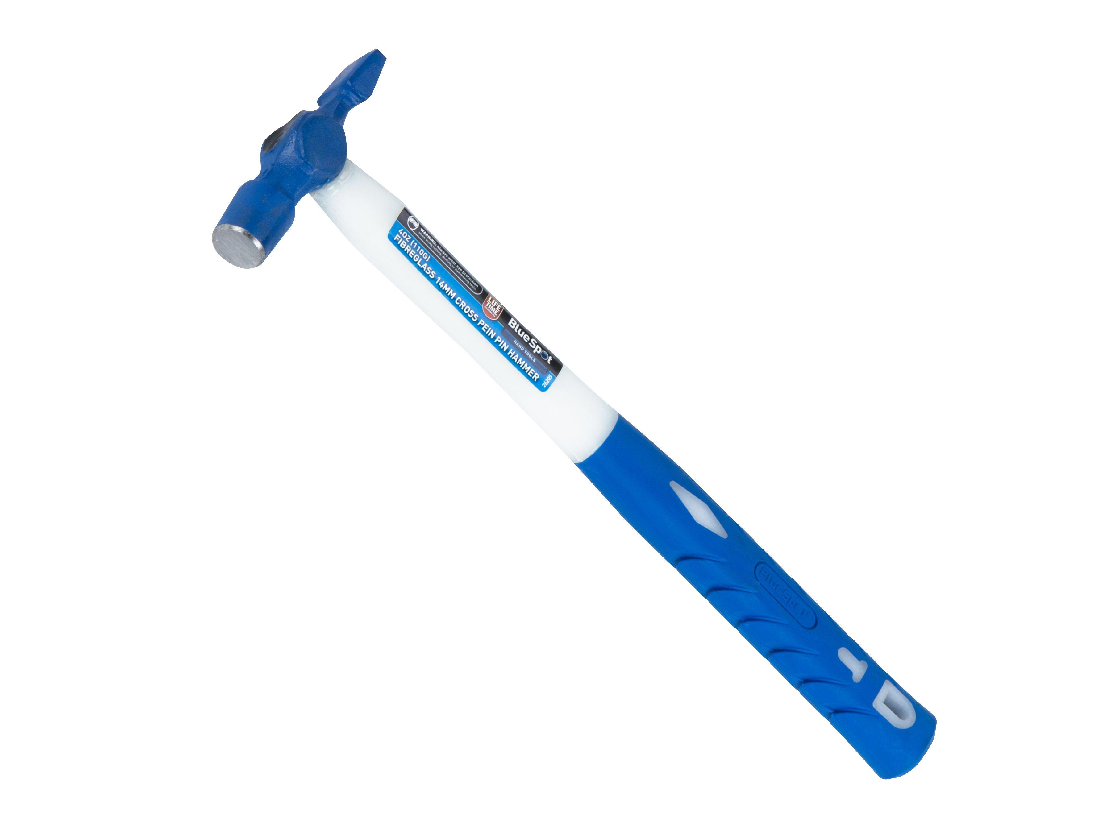 Blue Spot Tools 4oz (110g) Fibreglass 14mm Cross Pein Pin Hammer