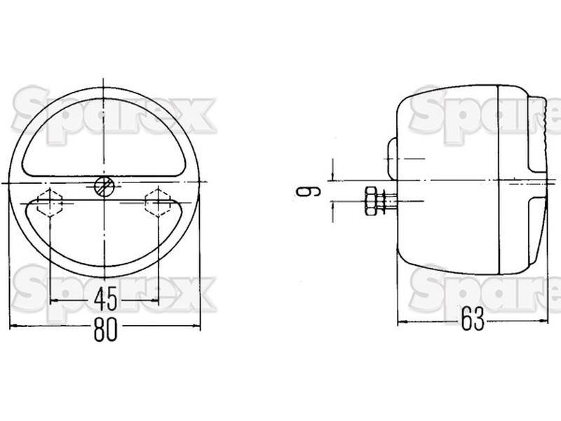 Halogen Rear Combination Light 12V, RH & LH Case IH, Deutz-Fahr, Fendt, Fiat, Ford New Holland, HELLA LTD, IVECO, John Deere, Steyr