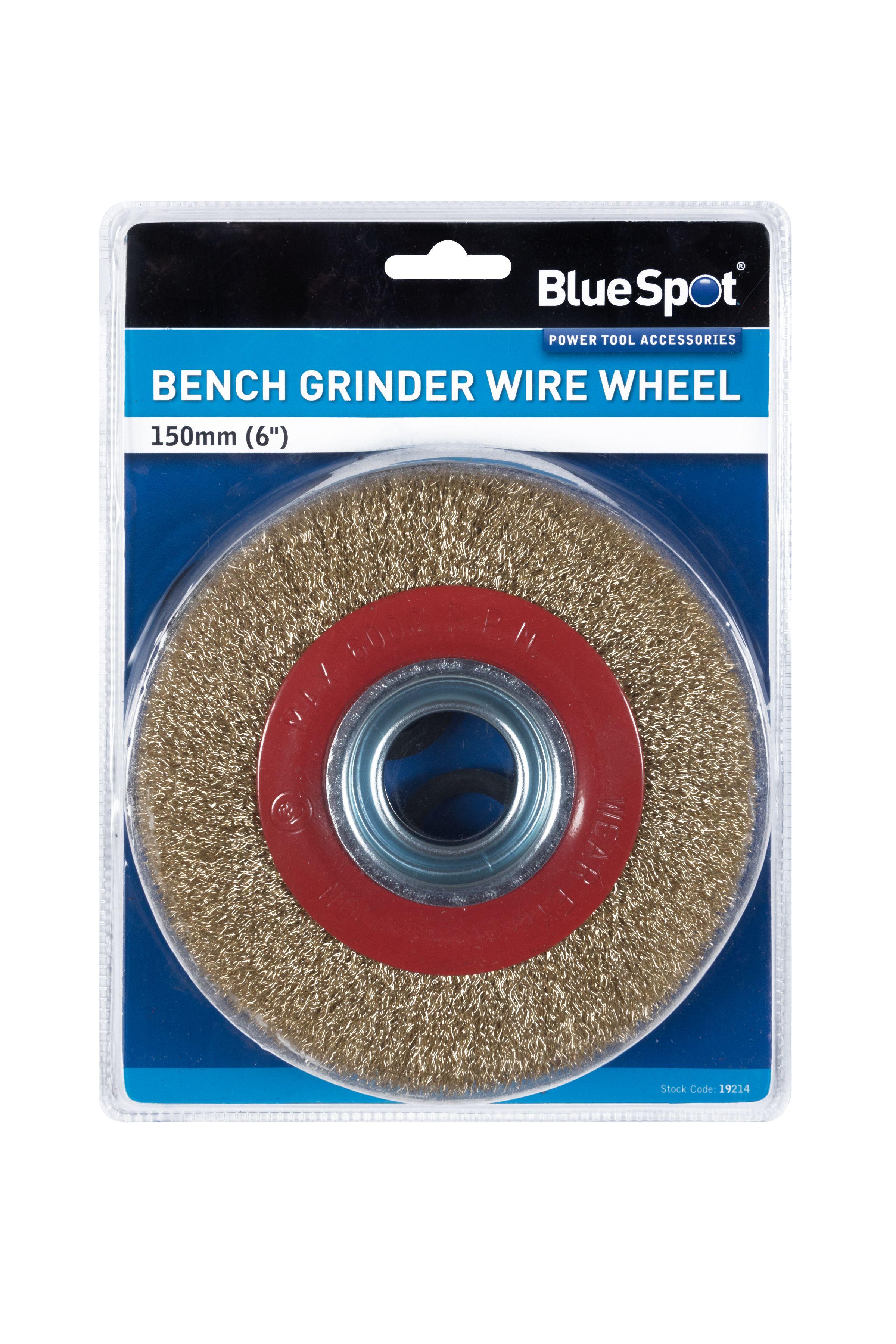 Blue Spot Tools 150mm (6") Bench Grinder Wire Wheel
