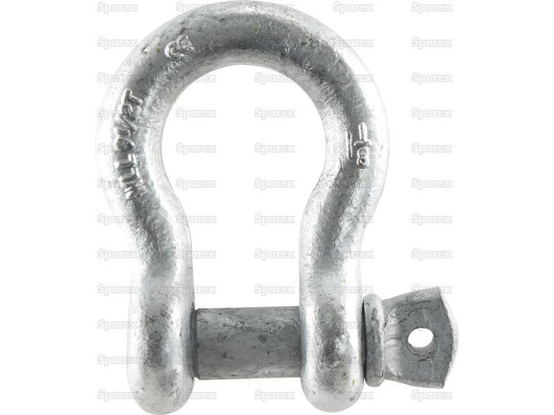 Bow Shackle, Rated: 9.5T (21000lbs)