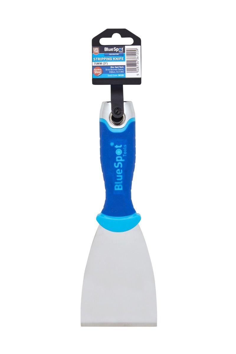 Blue Spot Tools 75mm Soft Grip Decorators Scraper