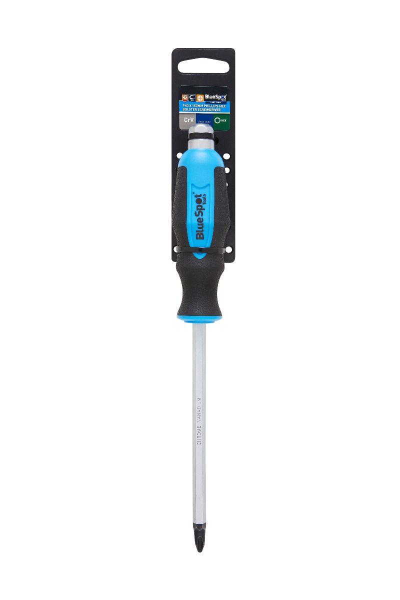Blue Spot Tools PH3 X 150MM Phillips Hex Bolster Screwdriver