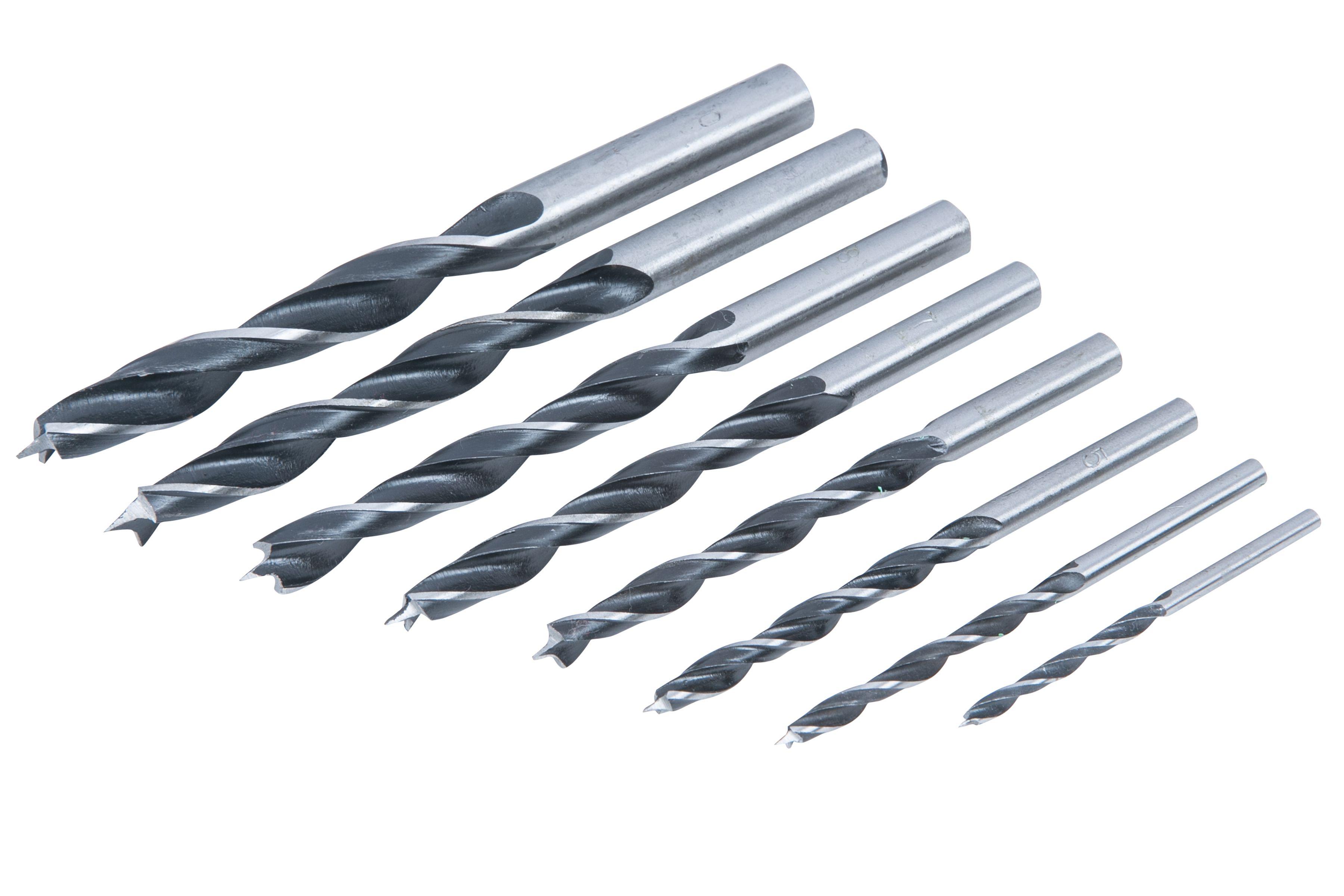 Blue Spot Tools 8 PCE Wood Drill Bit Set (3-10mm)