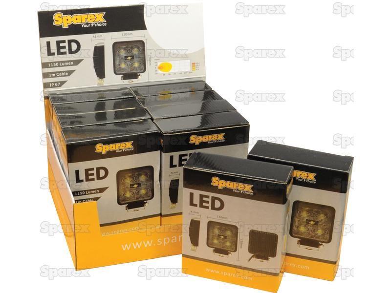 LED Work Light - aluminium case, 1150 lumen | 12/24 Volts, LEDs 5x3w, IP67