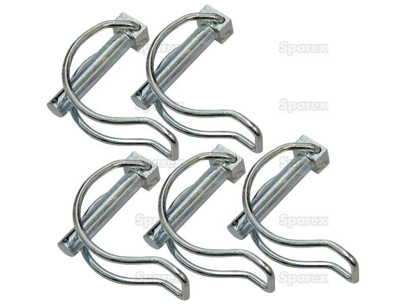 Pipe Linch Pin, Pin Ø8mm x 38mm (5 pcs. Agripak)