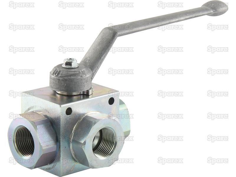 Hydraulic 3-Way Diverter Ball valve 3/4''BSP Bondioli & Pavesi (RSAP3V04T)