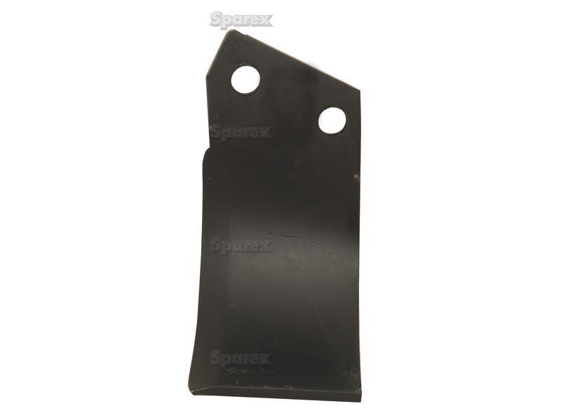 Rotavator Blade Curved RH 90x8mm Height: 210mm. Hole centres: 57mm. Hole Ø: 17mm. Replacement for Agram for Agram CUREUSE