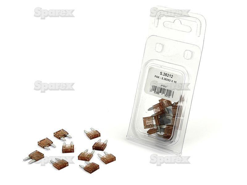 Mini Blade Fuses 7.5 Amps 10 pcs. Agripak