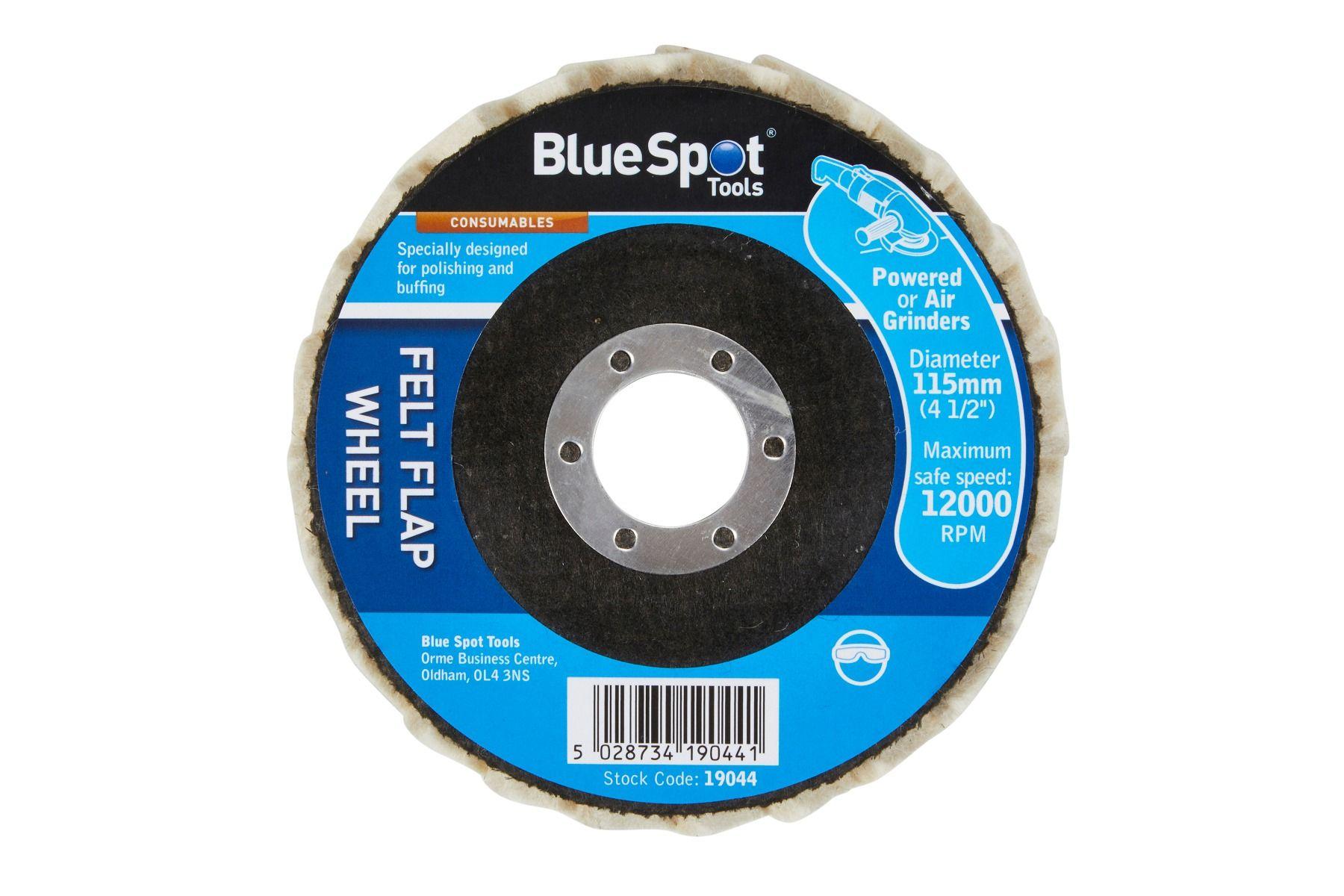Blue Spot Tools 115mm (4.5") Felt Flap Wheel