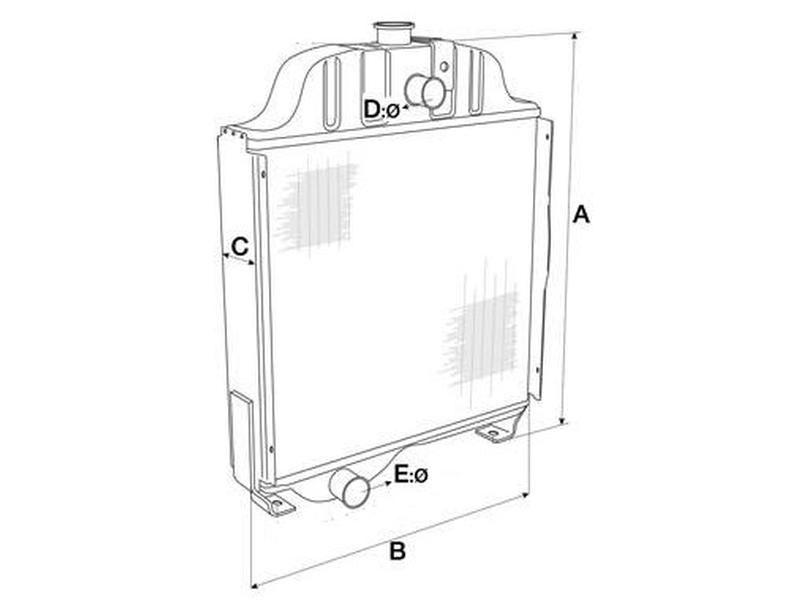 Radiator for Kubota L235 (L Series Compact)