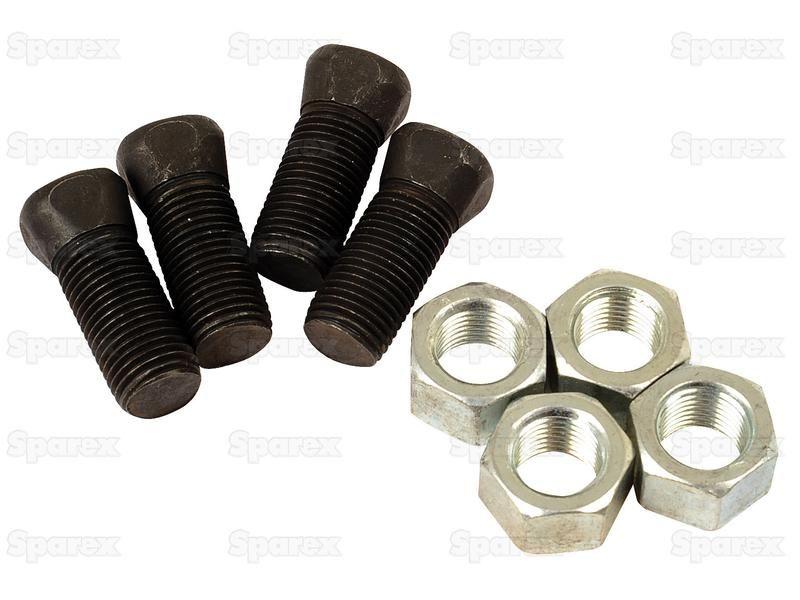 Conical Head Bolt 4 Flats With Nut (TC4M), Replacement for Dowdeswell