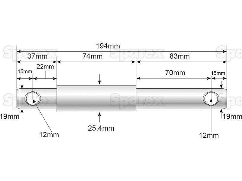 Top link pin - Dual category 19 - 25mm Cat.1/2