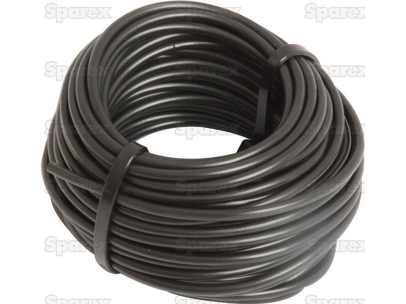 Electrical Cable - 1 Core, 1.5mm°² Cable, Black (Length: 10M), (Agripak)