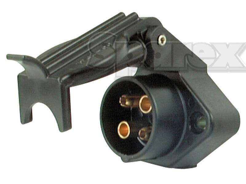 4 Pin Auxiliary Female Socket (Black Plastic) for Case IH FARMALL 65A