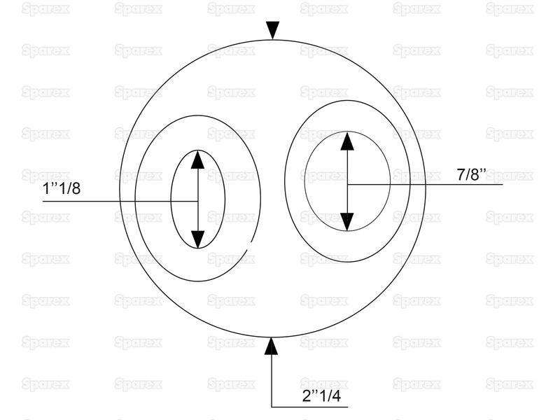 Lower Link Dual Category Ball (Cat. 2 Outer, 1/2 Inner)
