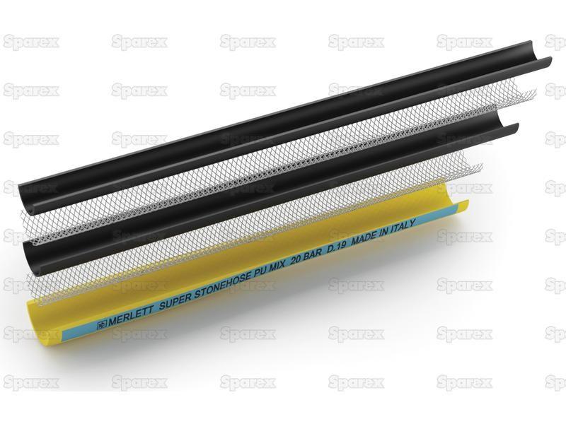 High Pressure Air Hose (Merlett Super Stone Hose), Hose ID 1'' (25mm) for Merlett SUPER STONE HOSE