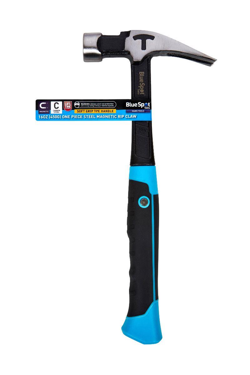 Blue Spot Tools 16oz (450G) One Piece Steel Magnetic Rip Claw