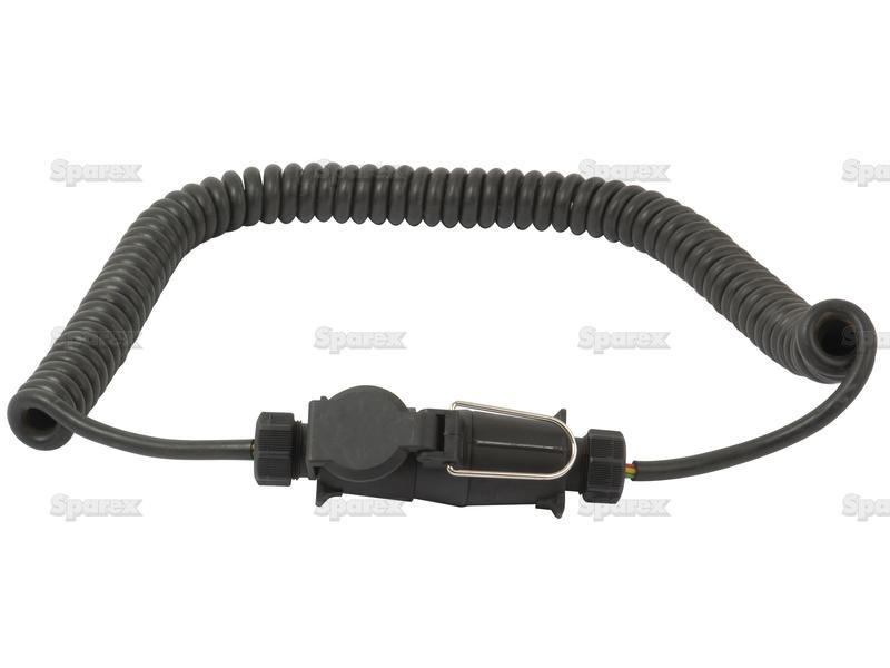 Spiral Extension Cable 3.5M, 7 / 7 Pin, Male / Female