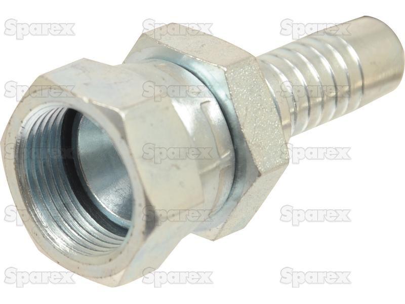 Dicsa Metric (Komatsu) 60° Hose Insert 1'' x M33 x 1.5 Female Thread Straight Swivel