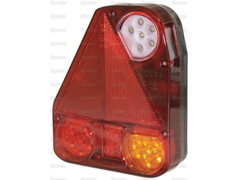 LED Rear Combination Light, Function: 4, Brake / Tail / Indicator / Reverse, LH, 12-24V