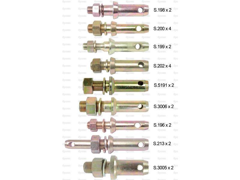 Carton Lower Link Implement Pin (Cat. 1,2&3)