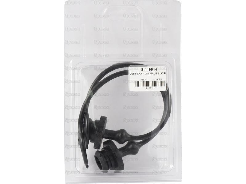 Dust Plug 1/2'' Black Fits Female Coupling TM12LN (2 pcs. Agripak) Faster S.p.A (TM12/LN)