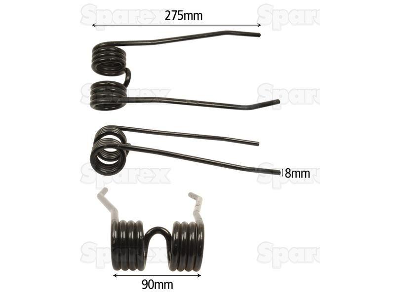 Tedder haytine - - - Length:275mm, Width:90mm, Ø8mm - Replacement for Centrac for Centrac VARIOUS