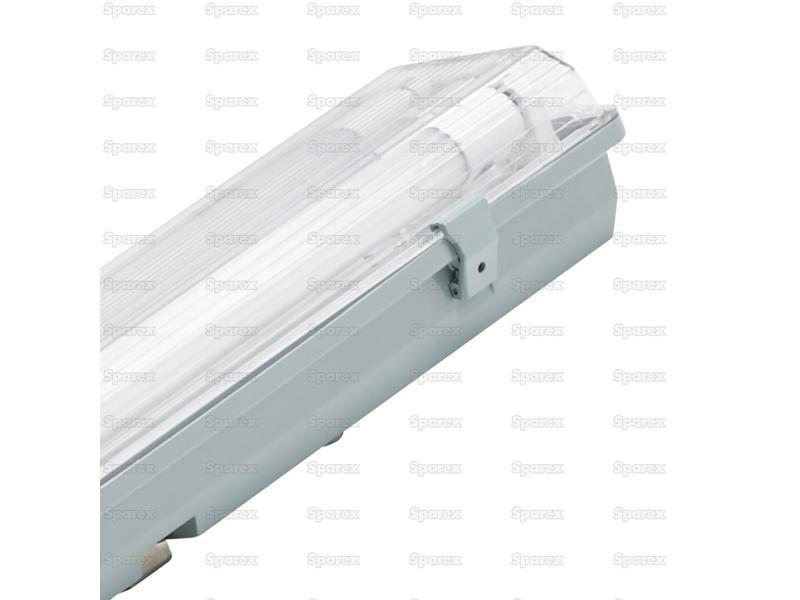 Complete LED Tube Light, IP65, Supplied with 2 LED Tubes G13, 1263mm, 2 x 18W