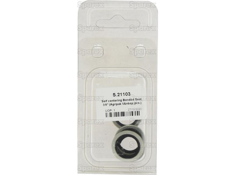 Self centering Bonded Seal 3/8'' mm (Agripak 5 pcs.)