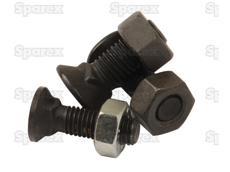 Round Countersunk Square Hex Bolt & Nut (TFCC), Replacement for Lemken