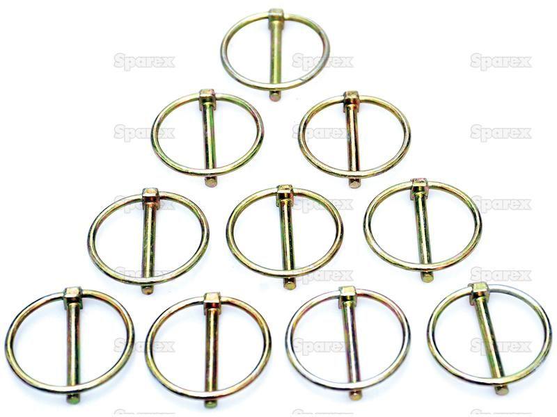 Round Linch Pin, Pin Ø4.5mm x 35mm (10 pcs. Agripak)