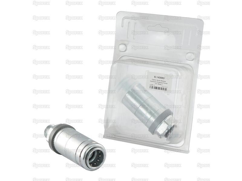 Faster Quick Release Hydraulic Coupling Female 1/2'' Body x M22 x 1.50 Metric Male Thread (Agripak 1pc.) Faster S.p.A, Ford New Holland, John Deere, Massey Ferguson