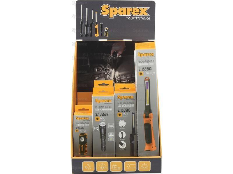 LED Rechargeable Inspection Torch Display Kit