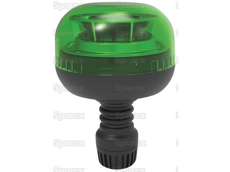 LED Rotating Beacon (Green), Interference: Class 1, Flexible Pin, 12/24V