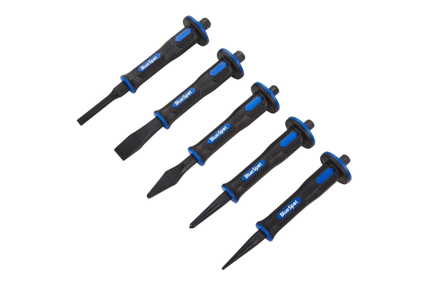 Blue Spot Tools 5 PCE Punch and Chisel Set in EVA Foam