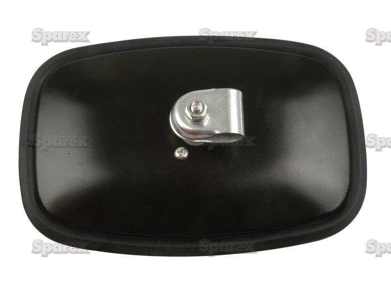 Mirror Head Convex Rectangular | Height: 198mm  Width: 130mm  Arm Ø: 12 - 15mm