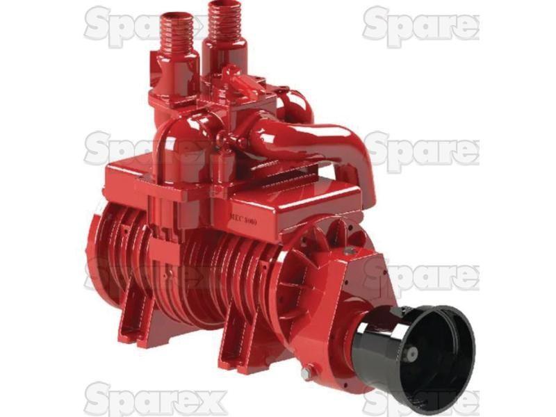 Vacuum pump with double tank connection - MEC8000MDU - PTO driven - 540 RPM for Battioni Pagani Pomp