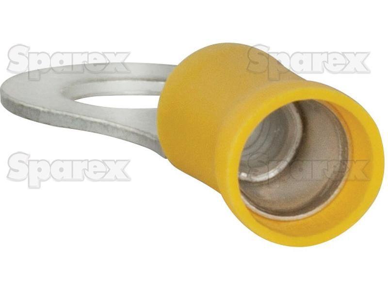 Pre Insulated Ring Terminal, Double Grip, 8.4mm, Yellow (4.0 - 6.0mm)