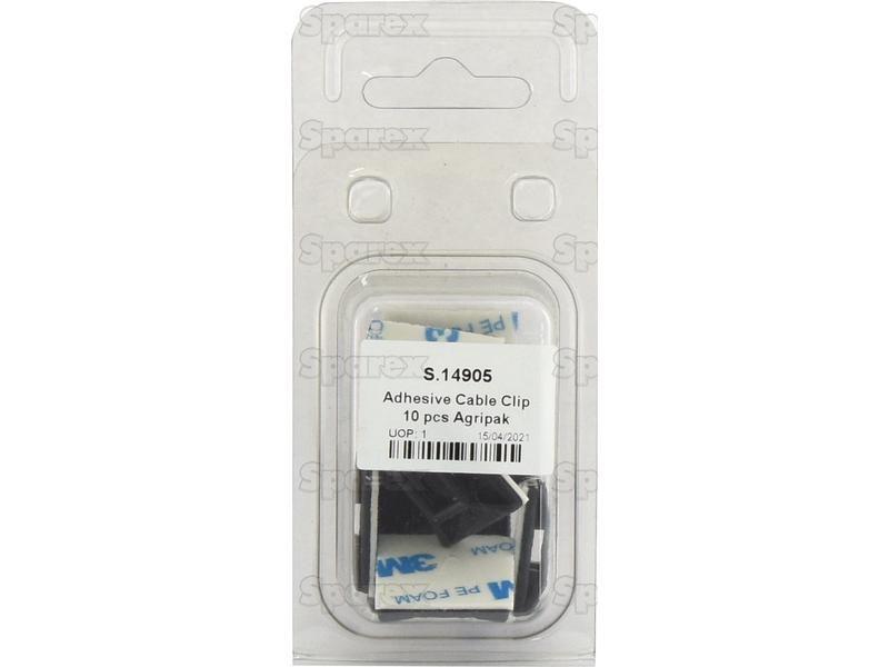 Adhesive Cable Clip 10 pcs Agripak