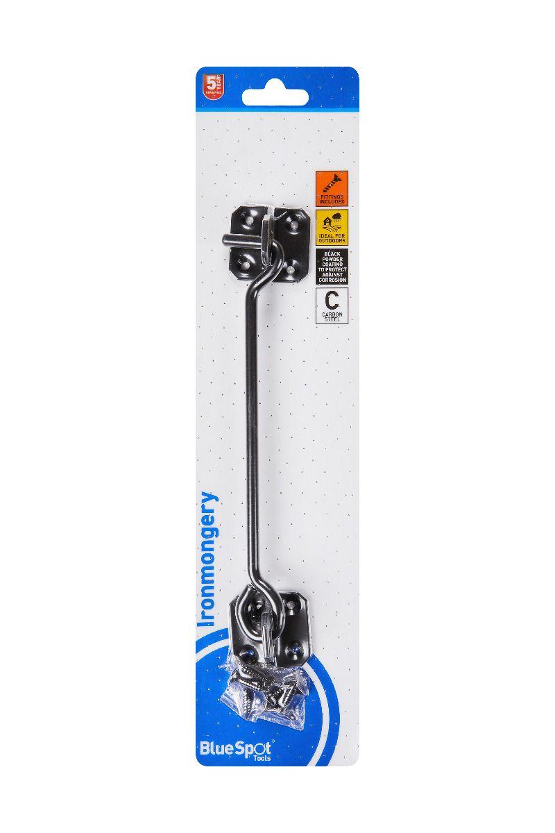 Blue Spot Tools Black Powder Coated Cabin Hook 204mm
