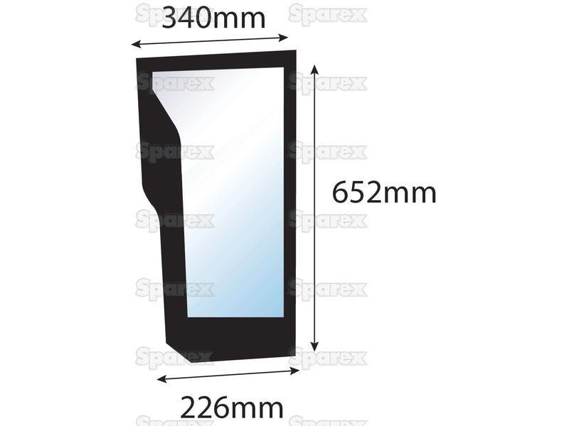 Lower Front Glass LH Ford New Holland (47125738)