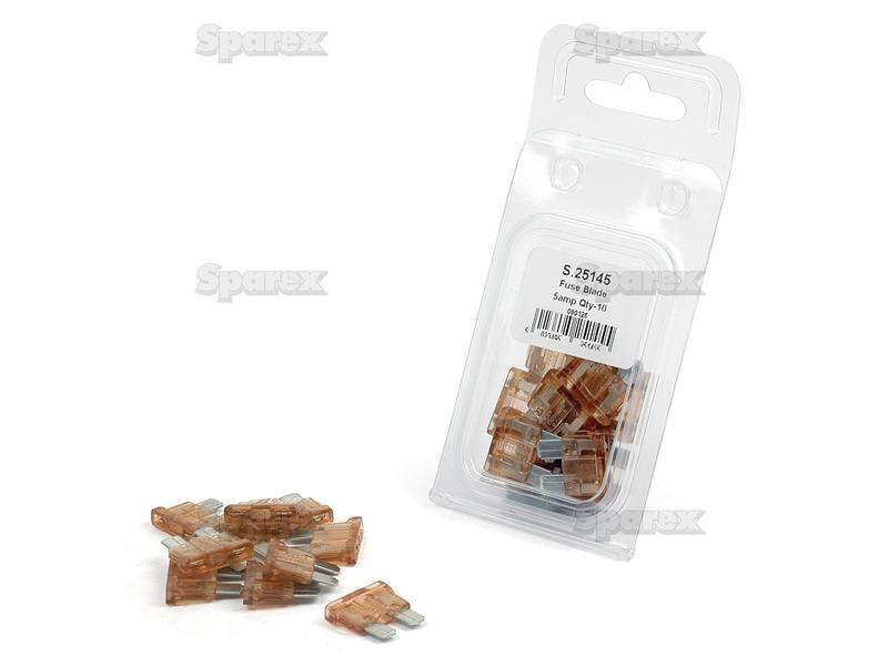 Blade Fuse 5A, 10 pcs. Agripak